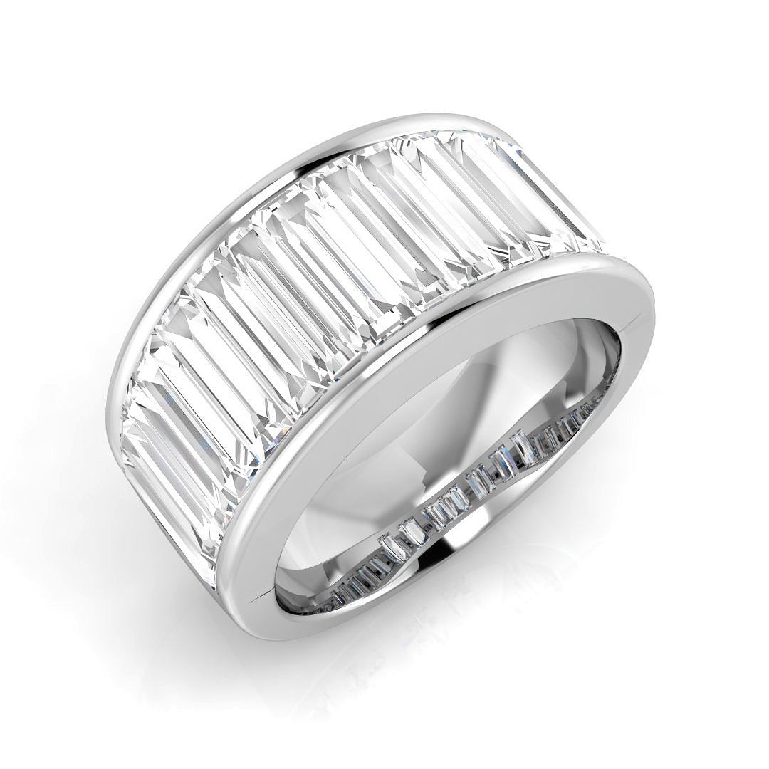 2.45 ct Natural Diamond Baguette Ring