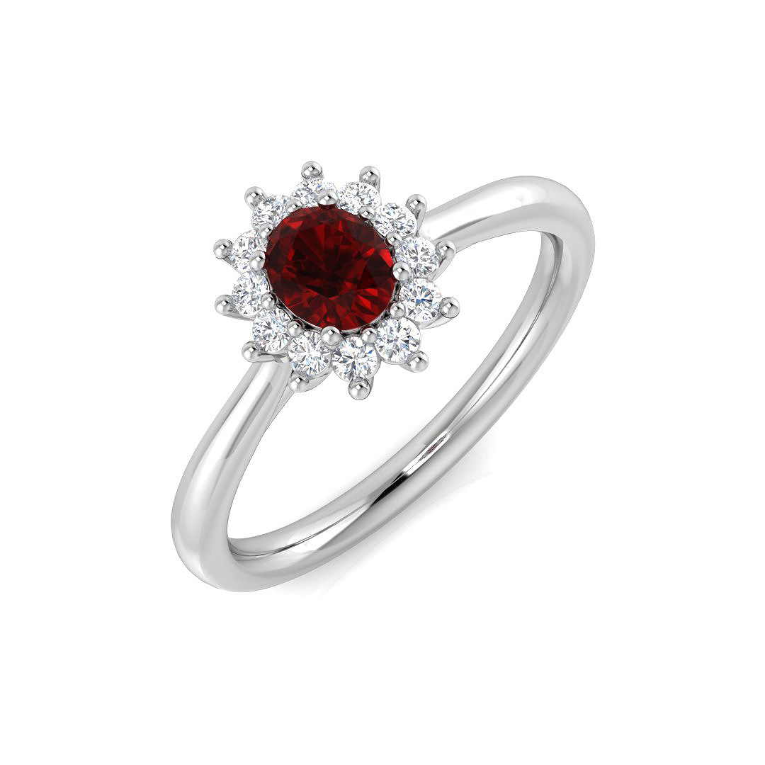 0.65 ct Natural Diamond Oval Ring