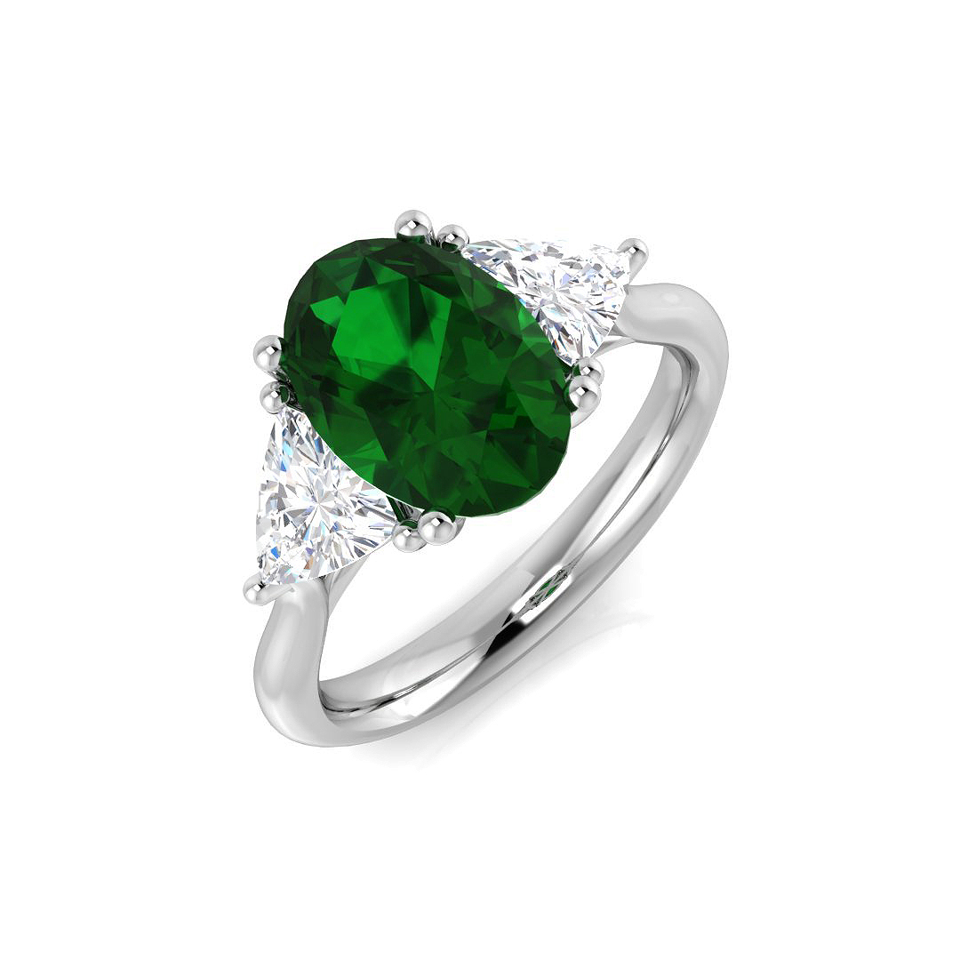 2.75 ct Natural Diamond Emerald Ring