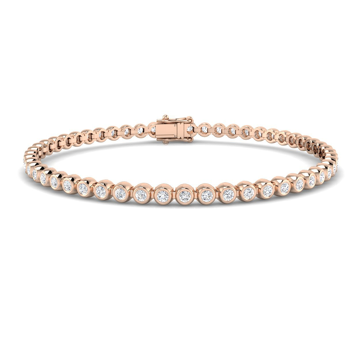1.95 ct Natural Diamond Round Bracelet