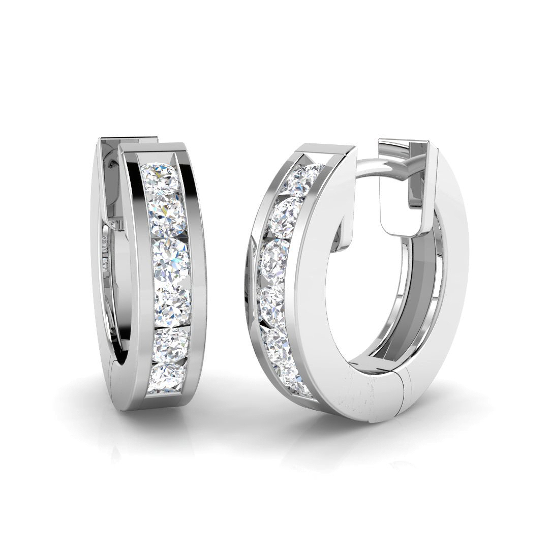 0.35 ct Natural Diamond Round Earrings