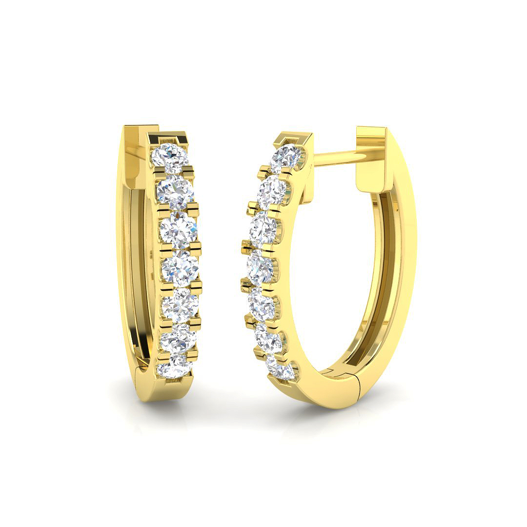 0.3 ct Natural Diamond Round Earrings