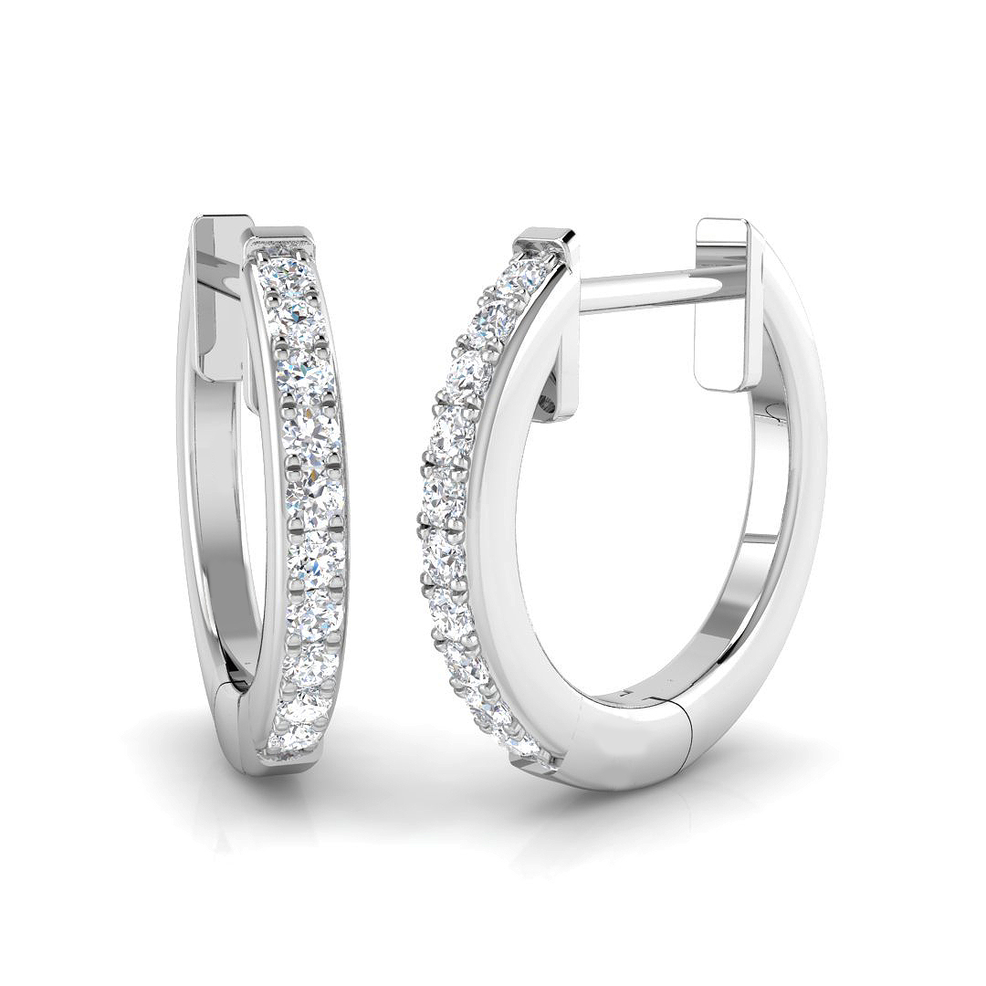 0.1 ct Natural Diamond Round Earrings