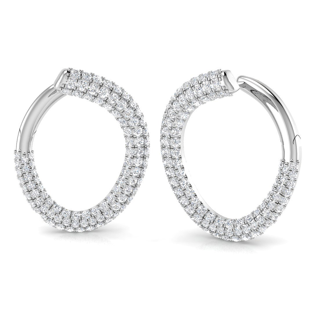 0.95 ct Natural Diamond Earrings