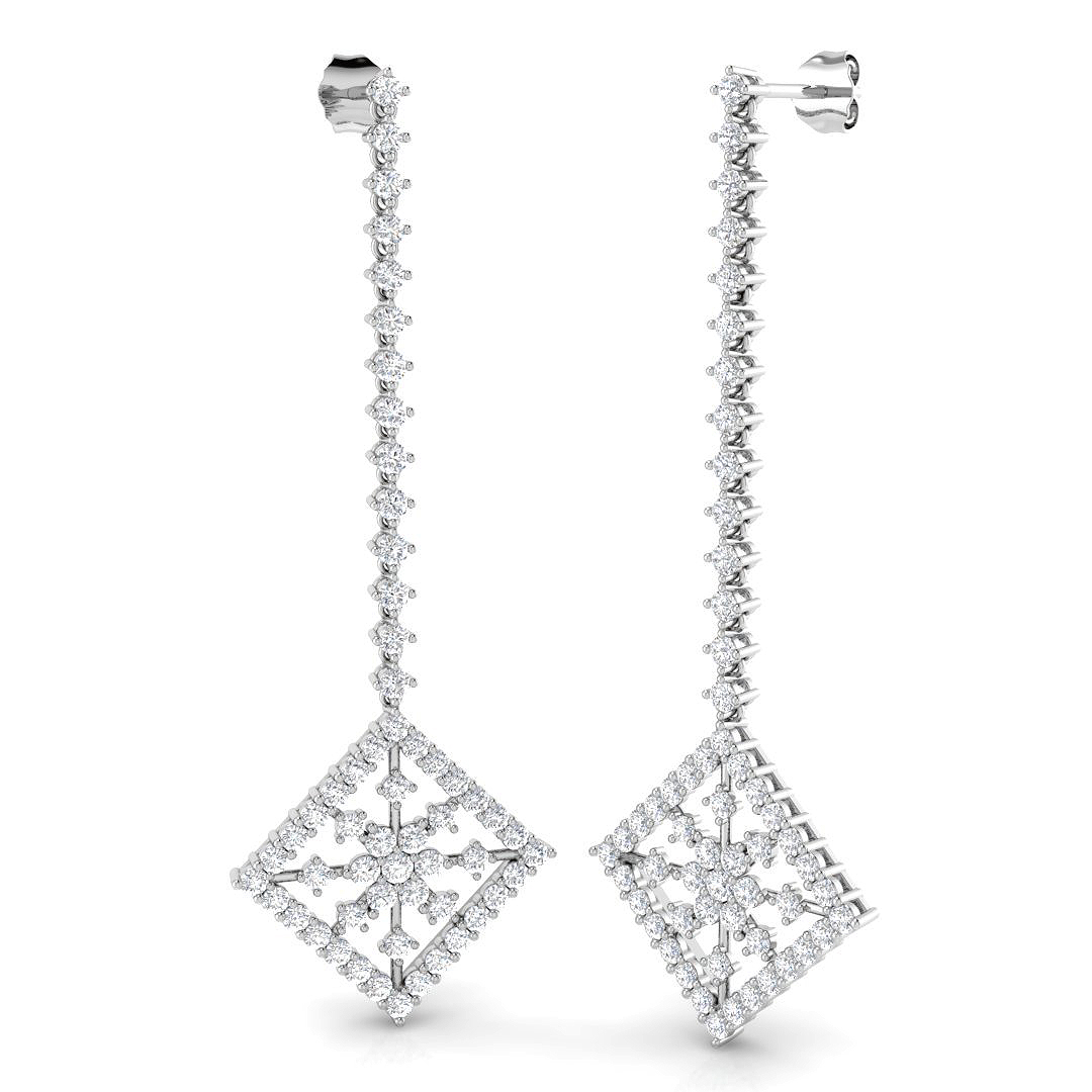 2.7 ct Natural Diamond Earrings