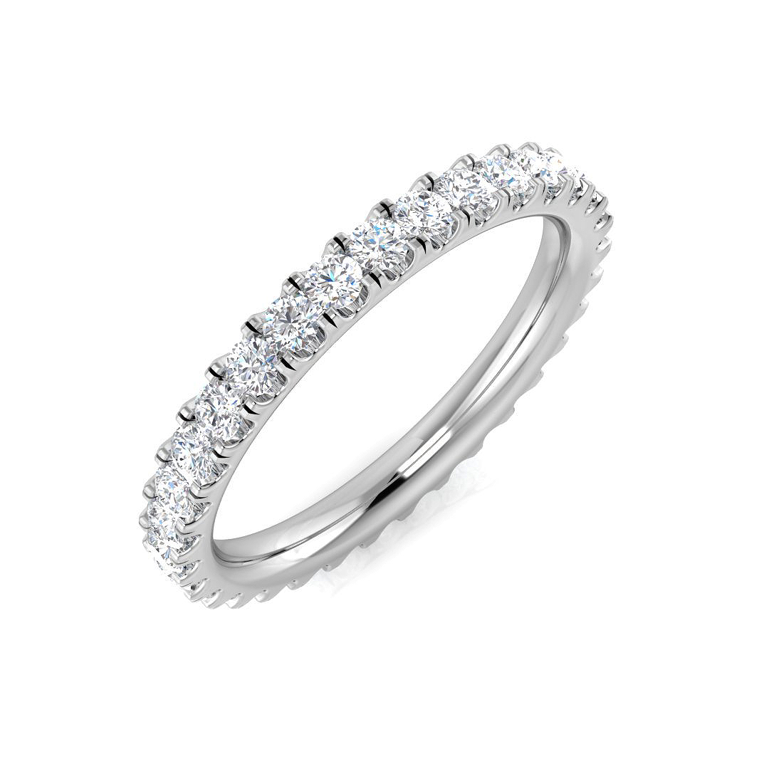 0.85 ct Natural Diamond Round Ring