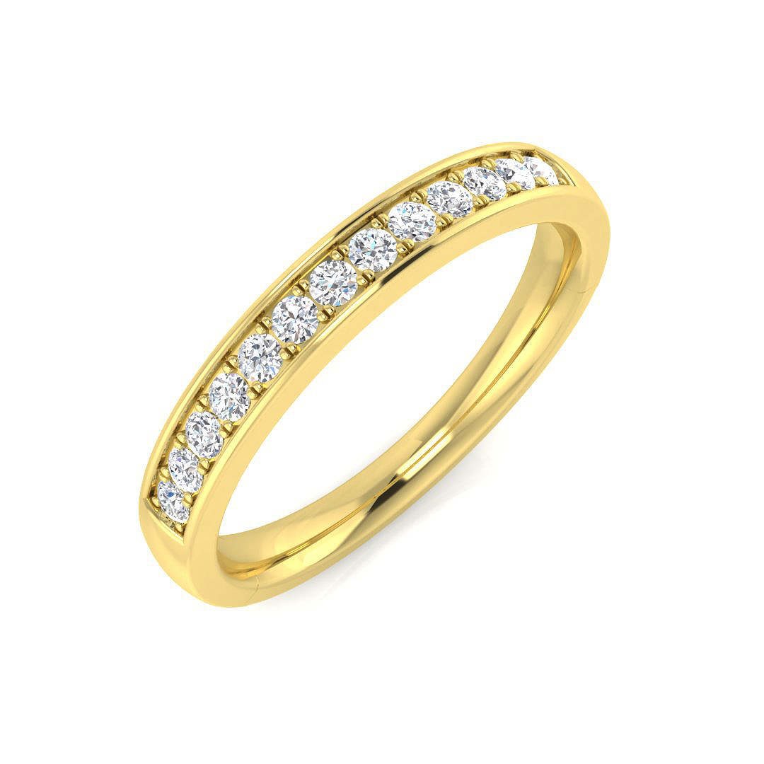 0.2 ct Natural Diamond Round Ring