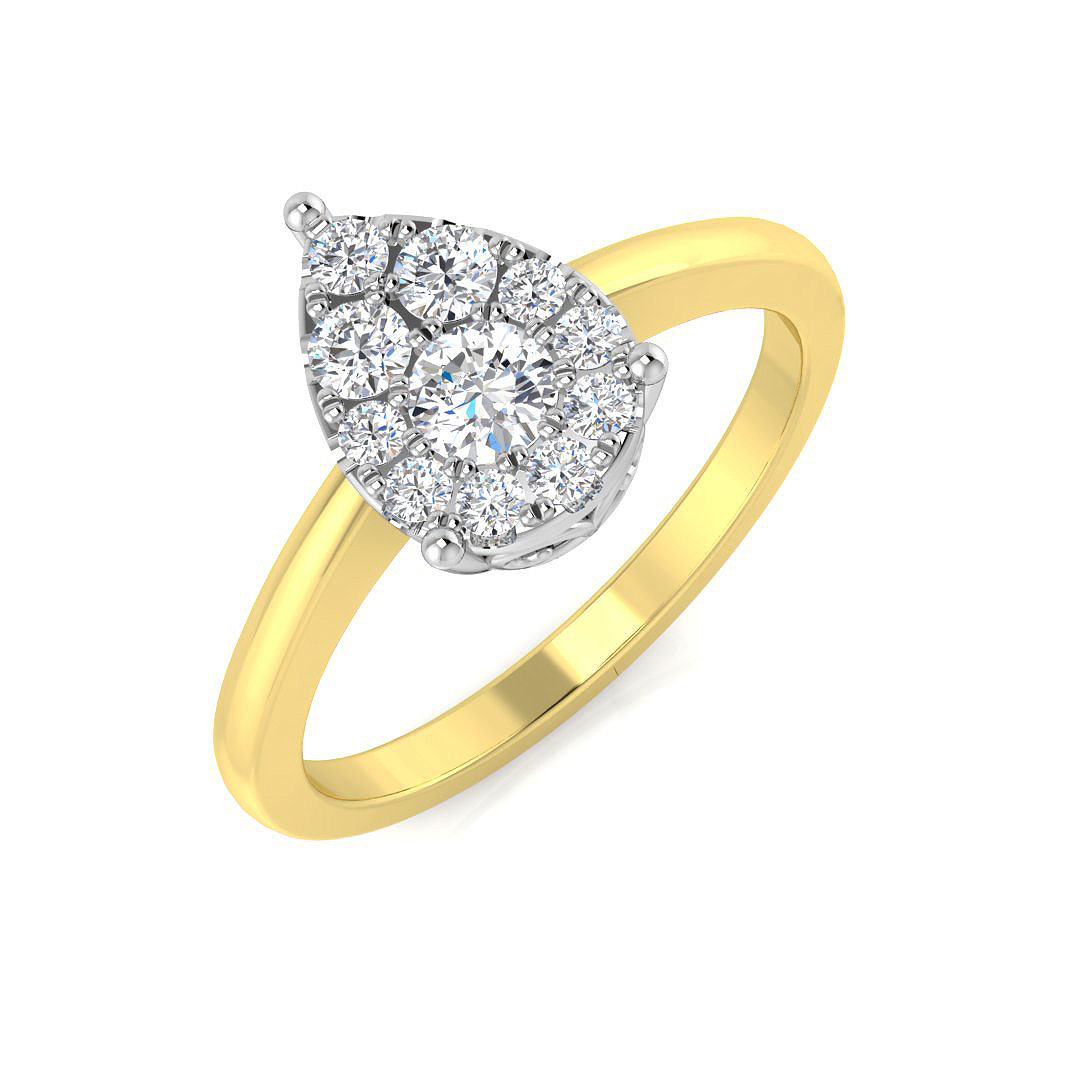0.3 ct Natural Diamond Round Ring