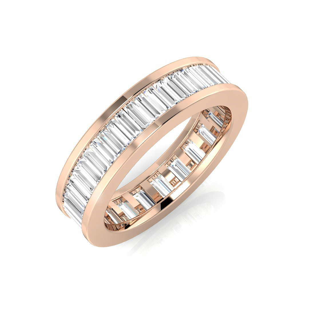 1.8 ct Natural Diamond Baguette Ring