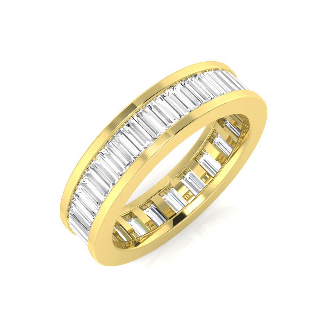 1.8 ct Natural Diamond Baguette Ring