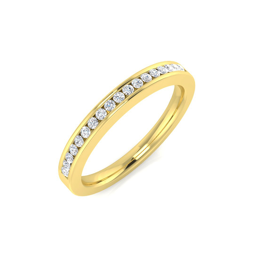 0.15 ct Natural Diamond Round Ring