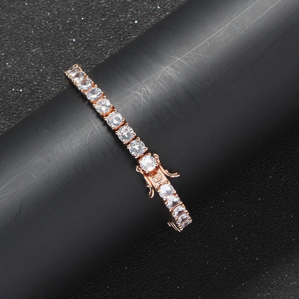 Stormy Natural 4 Prong  Diamond Bracelet