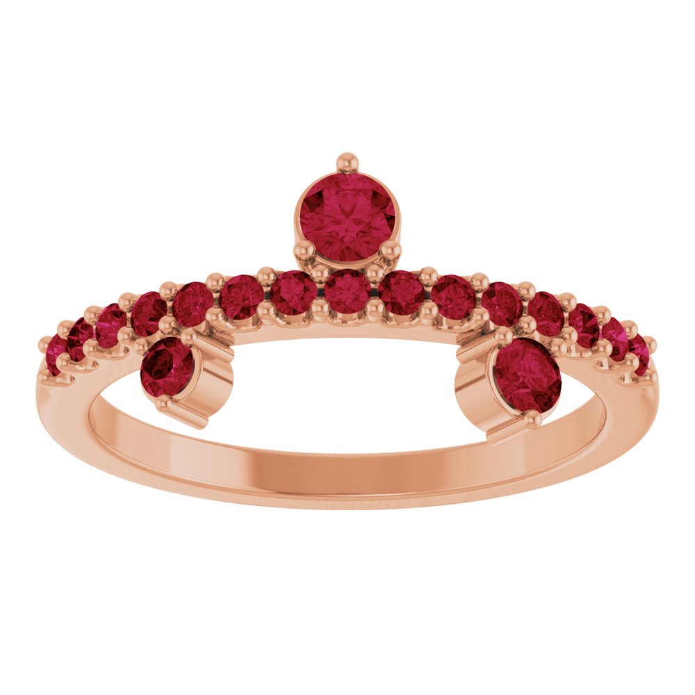 Yaretzy Natural Ruby  Engagement Ring