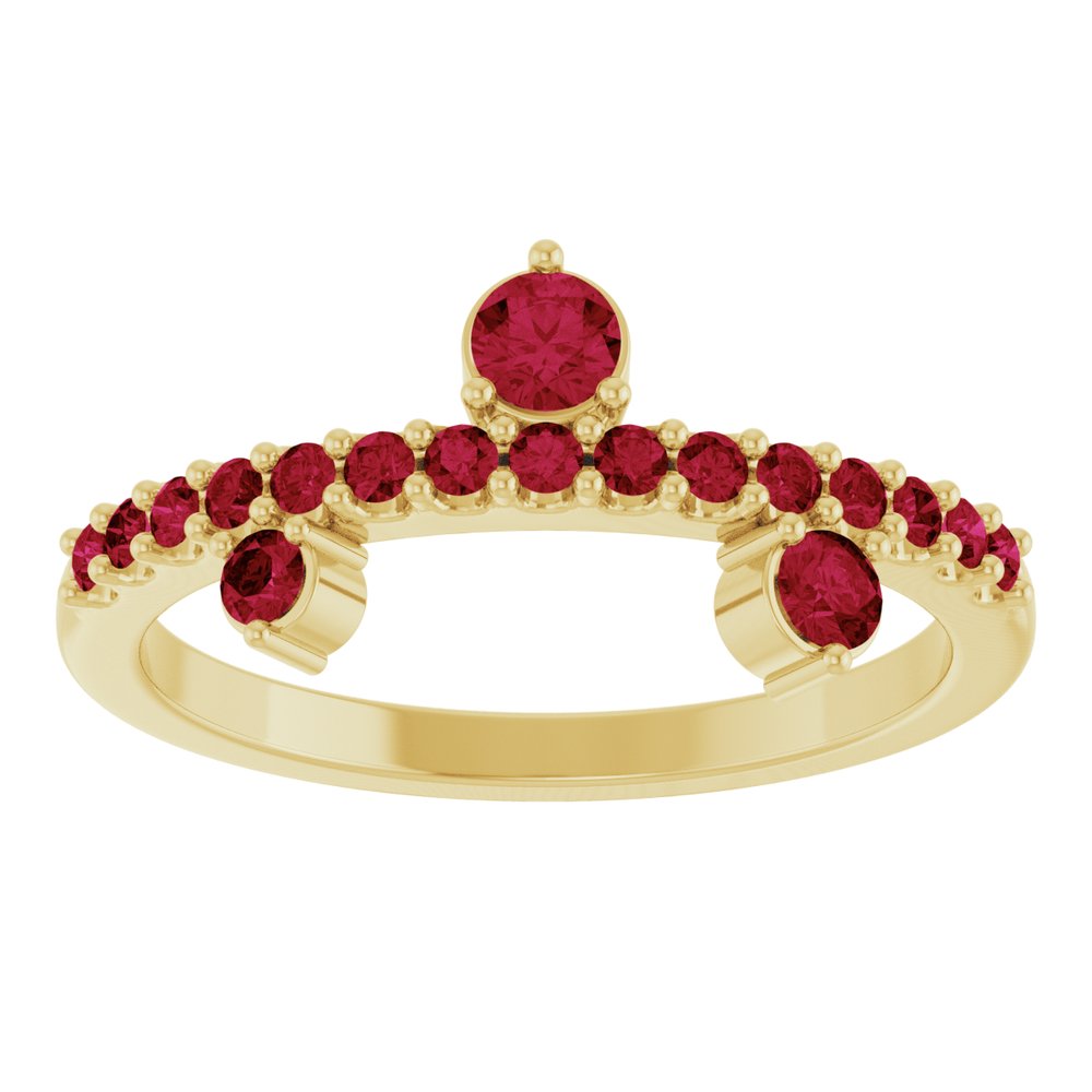 Yaretzy Natural Ruby  Engagement Ring