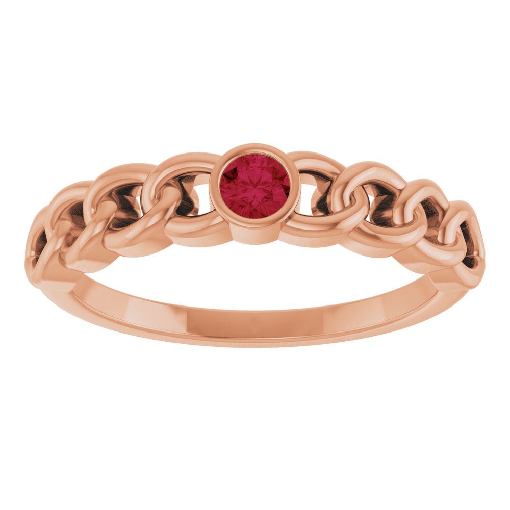 Zorah Natural Ruby  Engagement Ring