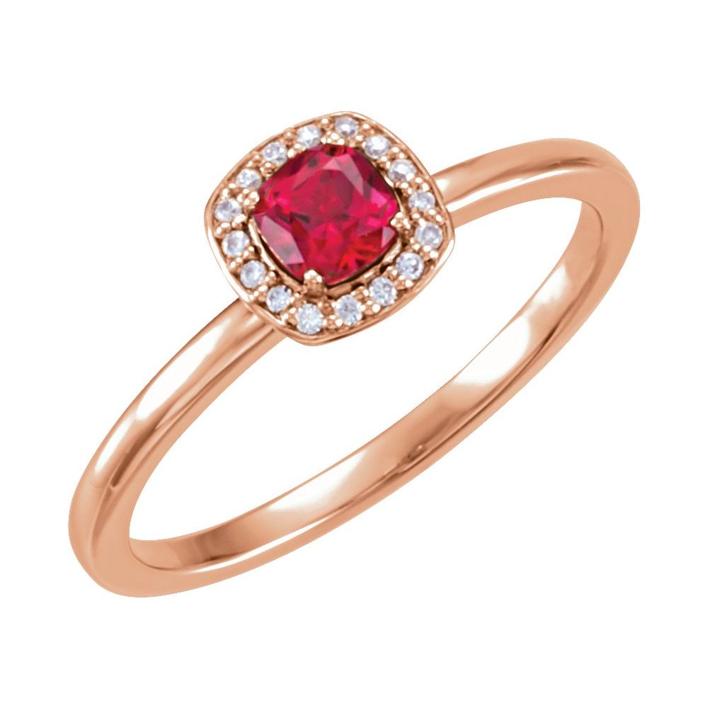 Yadira Natural Ruby  Engagement Ring