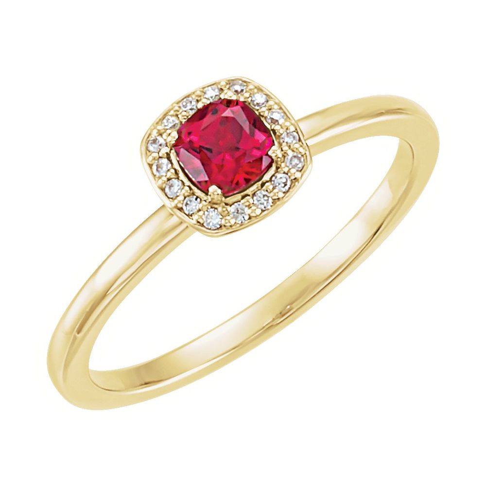 Yadira Natural Ruby  Engagement Ring