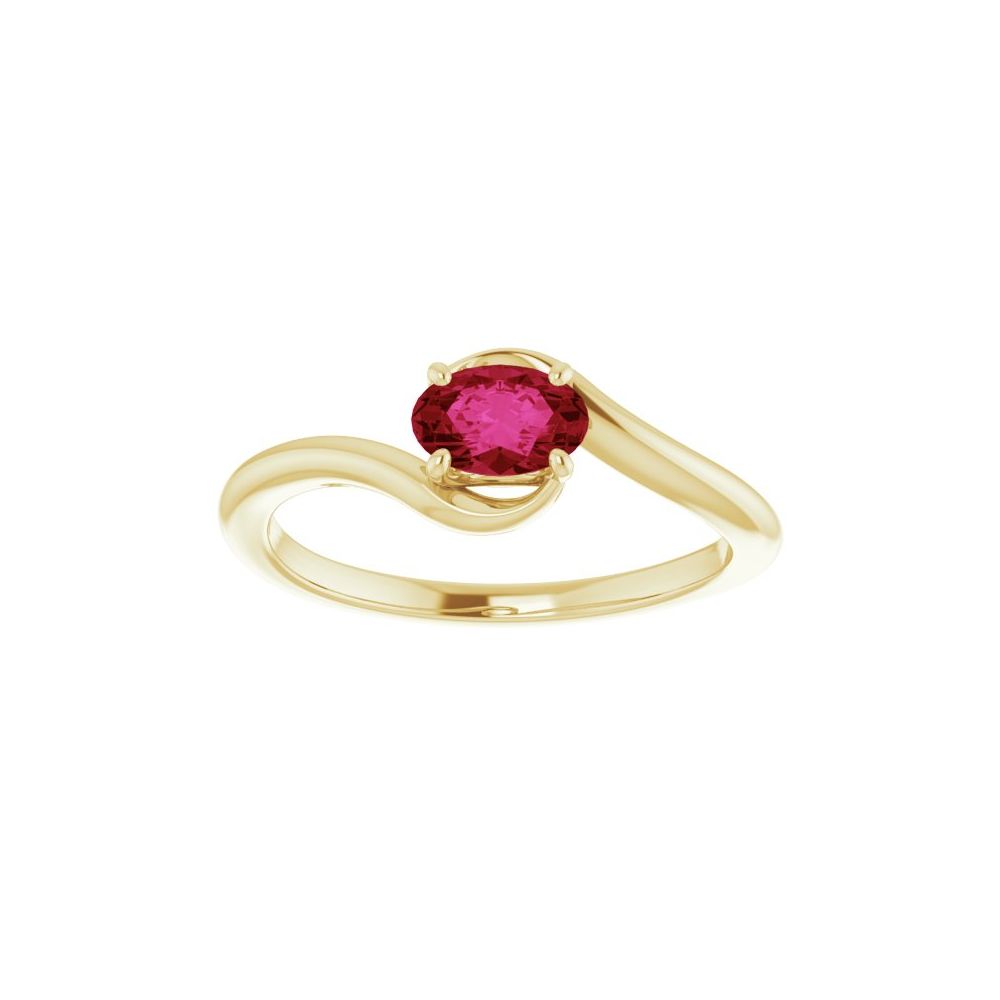 Ziah Natural Ruby  Engagement Ring