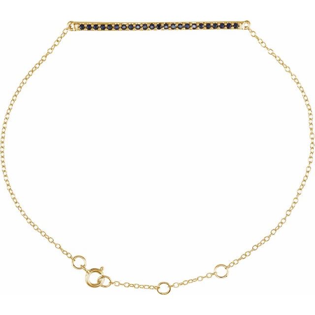 Tassie Blue Sapphire  Diamond Bracelet