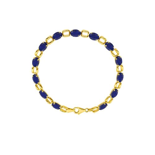 Talli Blue Sapphire  Diamond Bracelet