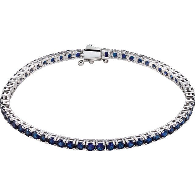 Trenna Blue Sapphire  Diamond Bracelet