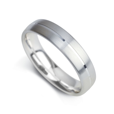 Asher Plain Wedding Rings for Women in Silver 925