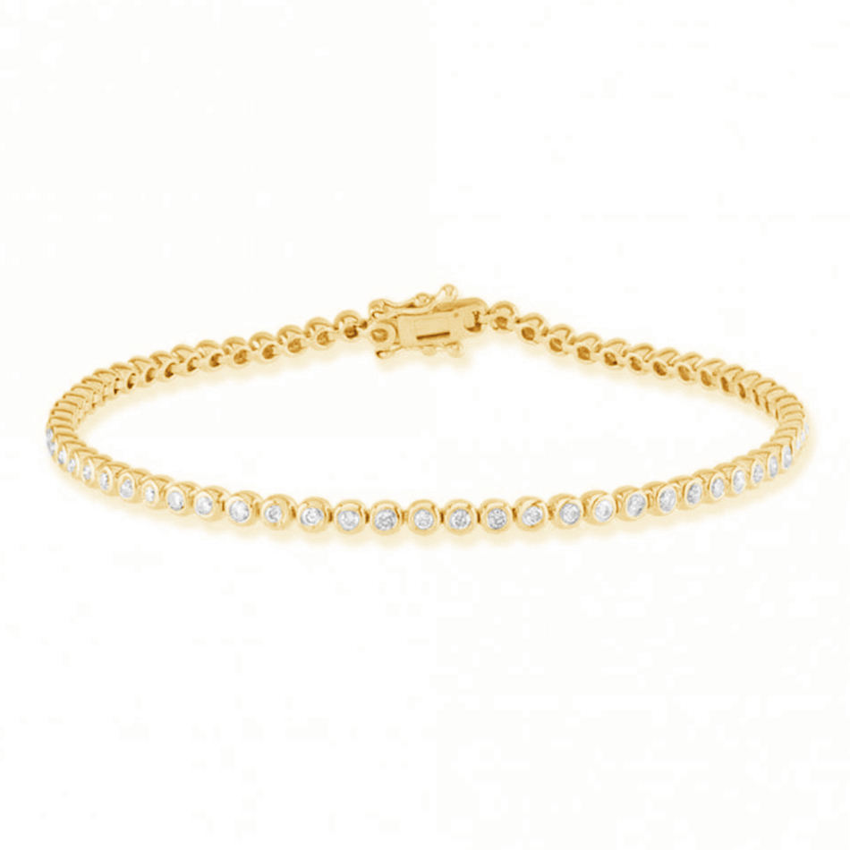 Rayah Natural Bezel Set Diamond Bracelet
