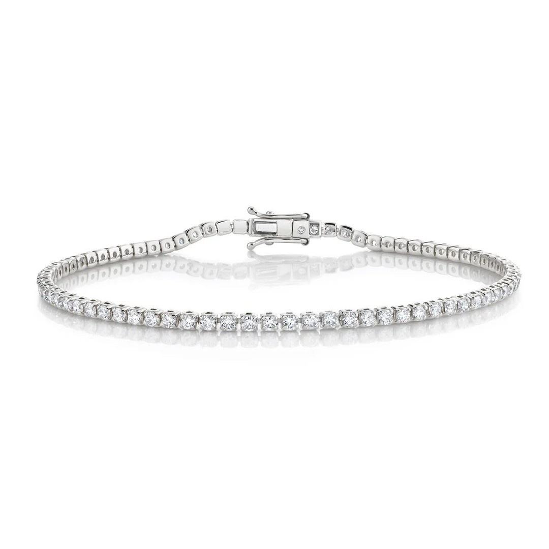 Pakshi 2.00 Carat Natural 4 Prong Diamond Bracelet