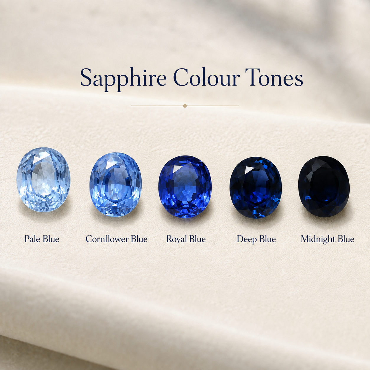 Blue sapphire and diamond engagement ring